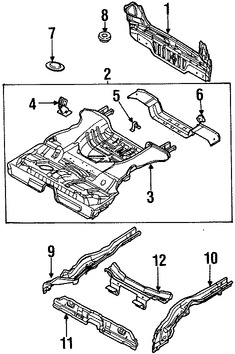 Foto de Panel posterior Original para Daewoo Lanos 1999 2000 2001 2002 Marca DAEWOO Nmero de Parte 96306370