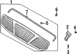 Foto de Tuerca de rejilla Original para Daewoo Leganza 1999 2000 2001 2002 Marca DAEWOO Nmero de Parte 94515326