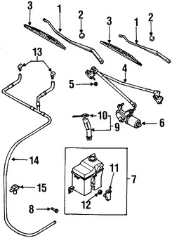 Foto de Brazo de Limpiaparabrisas Original para Daewoo Leganza 1999 2000 2001 2002 Marca DAEWOO Nmero de Parte 96342896