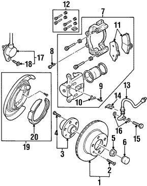 Foto de Sensor de Velocidad Freno ABS Original para Daewoo Leganza 1999 2000 2001 2002 Marca DAEWOO Nmero de Parte 96205924