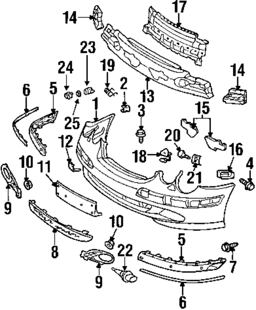 Foto de Perno de cubierta de parachoques para Mercedes-Benz CL500 2006 Marca MERCEDES OEM Nmero de Parte 304017006019