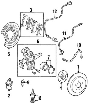 Foto de Muon de Suspensin Original para Mercedes-Benz ML430 Mercedes-Benz ML500 Mercedes-Benz ML55 AMG Marca MERCEDES BENZ Nmero de Parte 1633500608