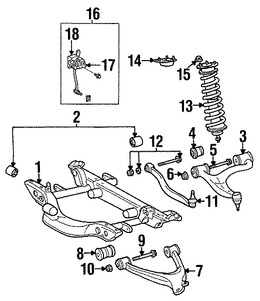 Foto de Soporte de Amortiguador Original para Mercedes-Benz ML320 Mercedes-Benz ML350 Mercedes-Benz ML430 Mercedes-Benz ML500 Mercedes-Benz ML55 AMG Marca MERCEDES BENZ Parte #1633260064