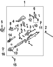 Foto de Cardn de Eje de Columna Direccin Original para Mercedes-Benz Marca MERCEDES BENZ Nmero de Parte 2034620478