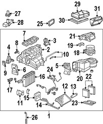 Foto de Ducto de Aire del Panel de Instrumentos Original para Mercedes-Benz Marca MERCEDES BENZ Nmero de Parte 2038302303