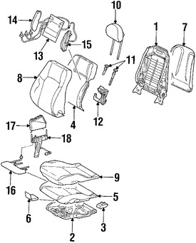 Foto de Reposacabezas Original para Mercedes-Benz C230 Mercedes-Benz C240 Mercedes-Benz C320 Mercedes-Benz C55 AMG Mercedes-Benz C280 Mercedes-Benz C350 Marca MERCEDES BENZ Parte #20397034785D45