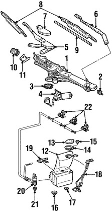 Foto de Sensor de Nivel de Lquido Limpiaparabrisas Original para Mercedes-Benz Marca MERCEDES BENZ Nmero de Parte 2205400045