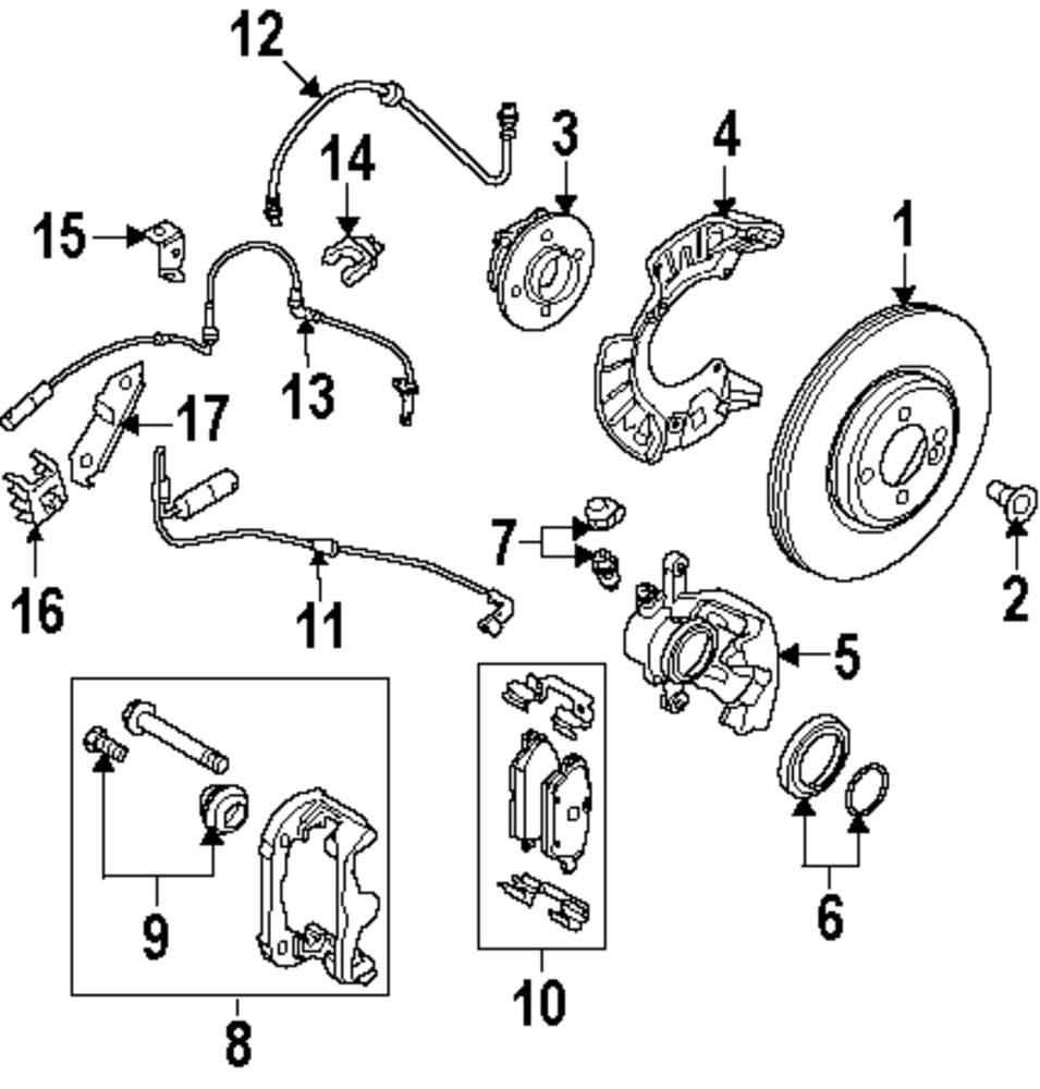 Foto de Juego de Pastillas de Freno de Disco para Mini Cooper Cooper 2013 Marca MINI OEM Nmero de Parte 34 11 6 789 157