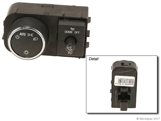 Foto de Interruptor de faro para Chevrolet y GMC Marca Acdelco Nmero de Parte W0133-1945292