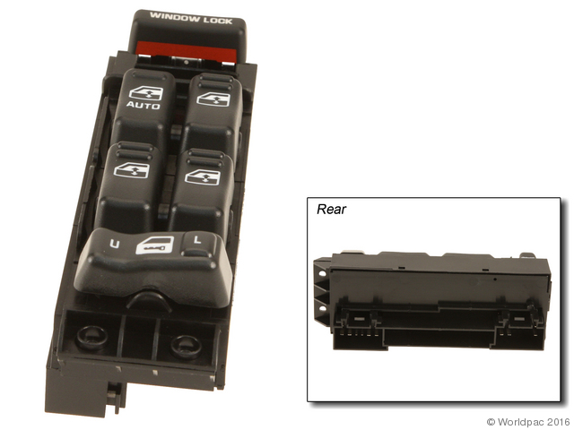 Foto de Interruptor de vidrio elctrico de la puerta para Chevrolet, Cadillac, GMC Marca Acdelco Nmero de Parte W0133-2047783