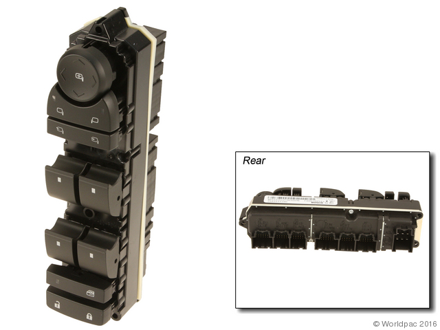 Foto de Interruptor de vidrio elctrico de la puerta para Chevrolet y GMC Marca Acdelco Nmero de Parte W0133-2048904