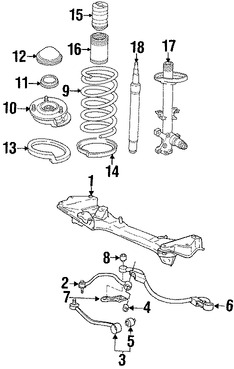 Foto de Cartucho de Puntal de Suspension Original para BMW 735iL BMW 735i BMW 750iL Marca BMW Nmero de Parte 31321134409