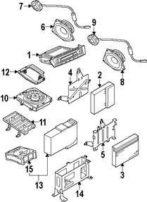 Foto de Altavoz Original para BMW X3 Marca BMW Nmero de Parte 65136980984