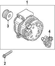 Foto de Alternador Original para Mini Cooper Cooper Mini Cooper Cooper Countryman Mini Cooper Cooper Paceman Marca BMW Remanufacturado Nmero de Parte 12317613445