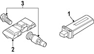 Foto de Sensor de control de presin de la llanta  Original para Mini Cooper BMW Marca BMW Nmero de Parte 36106874829