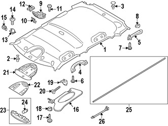 Foto de Luz de techo Original para Mini Cooper Cooper Countryman Mini Cooper Cooper Paceman Marca BMW Nmero de Parte 63319808058