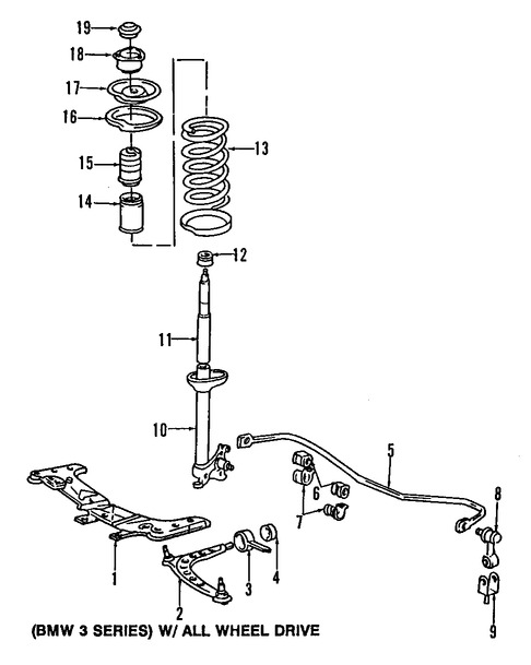 Foto de Cartucho de Puntal de Suspension Original para BMW Marca BMW Nmero de Parte 31321133563