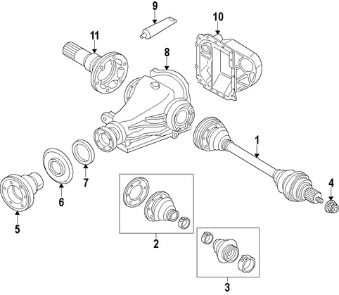 Foto de Rodamiento de Soporte Eje Propulsor Central Original para BMW 335i BMW 435i BMW 435i Gran Coupe BMW 135i BMW 128i Marca BMW Nmero de Parte 26128615622