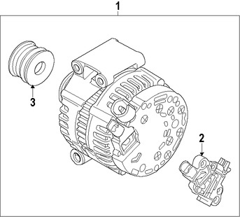 Foto de Alternador Original para Mini Cooper Cooper Countryman Mini Cooper Cooper Paceman Marca BMW Nmero de Parte 12317604782