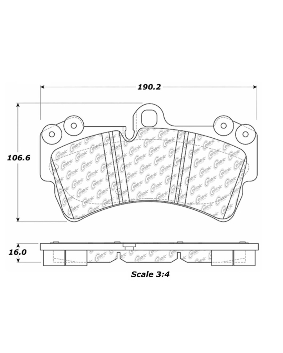 Foto de Pastillas de Freno OE Formula Pads para Audi Q7 2015 Marca CENTRIC PARTS Nmero de Parte 100.09770