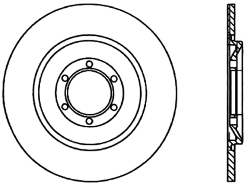 Foto de Rotor disco de freno para Alfa Romeo Alfetta 1977 Marca CENTRIC PARTS Nmero de Parte 121.02001