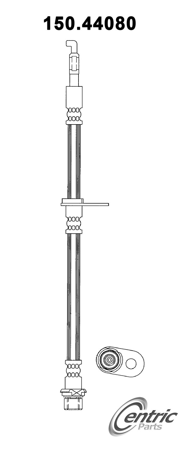 Foto de Manguera freno hidrulico para Pontiac Vibe Toyota Corolla Toyota Matrix Toyota Prius Scion tC Marca CENTRIC PARTS Nmero de Parte #150.44080