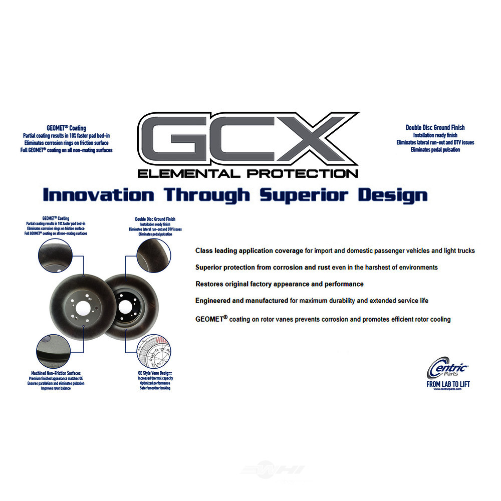 Foto de Rotor disco de freno GCX Rotors by StopTech para Nissan Frontier 2005 Marca CENTRIC PARTS Nmero de Parte 320.42087