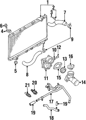 Foto de Sensor de temperatura de Refrigerante del motor Original para Mitsubishi Chrysler Dodge Eagle Jeep Plymouth Marca CHRYSLER Nmero de Parte 33004281