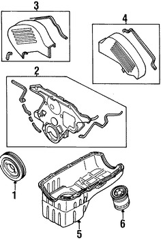 Foto de Empacaduras Cubierta de Correa del Tiempo Original para Mitsubishi 3000GT Mitsubishi Diamante Dodge Stealth Marca CHRYSLER Nmero de Parte MD175651