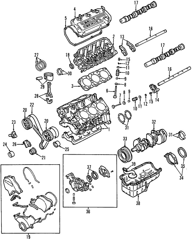 Foto de Juego Completo Empacaduras del Motor Original para Chrysler Cirrus Chrysler Sebring Dodge Avenger Dodge Stratus Marca CHRYSLER Nmero de Parte MD973024