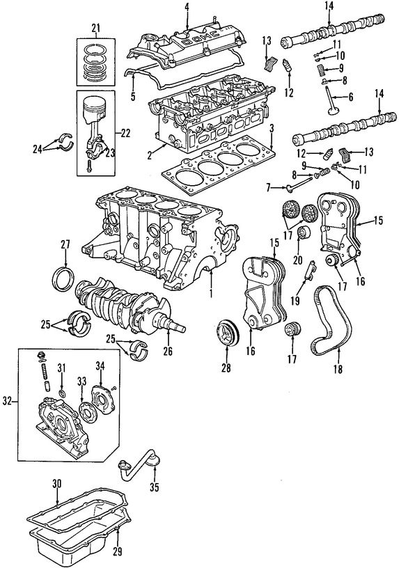 Foto de Seguidor del rbol de levas Original para Dodge Plymouth Chrysler Eagle Jeep Marca CHRYSLER Nmero de Parte 4777976AA