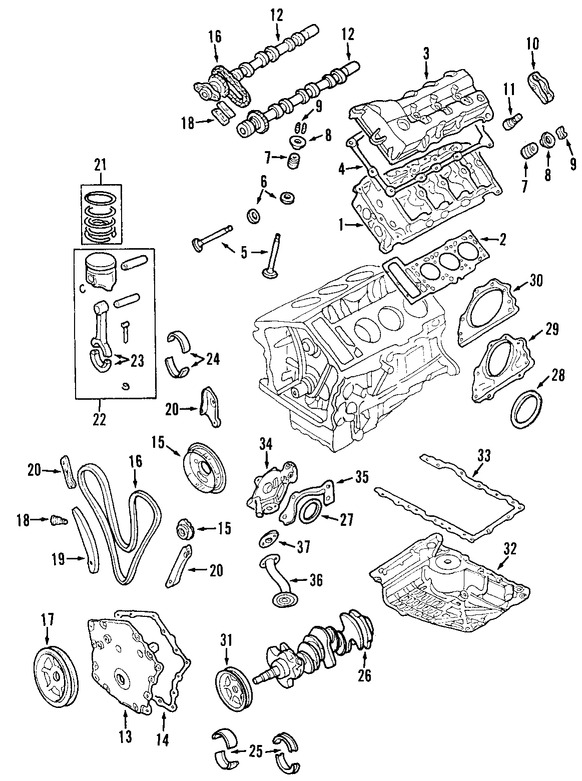 Foto de Culata del motor Original para Chrysler Dodge Marca CHRYSLER Remanufacturado Nmero de Parte RL892070AA