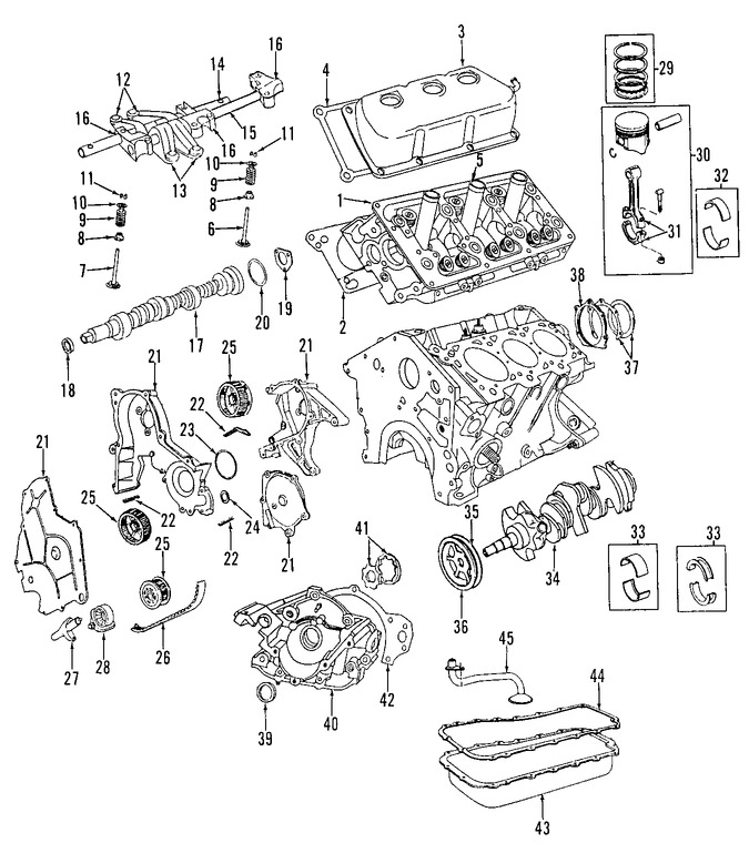 Foto de Sello del rbol de levas Original para Dodge Eagle Chrysler Plymouth Marca CHRYSLER Nmero de Parte 4536492