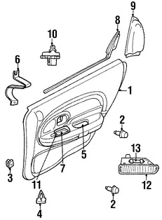 Foto de Bisel de Switch de Vidrio Electrico Original para Chrysler LHS 2001 Chrysler 300M 2001 2002 Marca CHRYSLER Nmero de Parte PQ43XDV