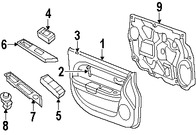 Foto de Panel Interior de Puerta Original para Chrysler Sebring 2009 2010 Marca CHRYSLER Nmero de Parte 1GH611DVAA