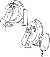 Foto de Claxon / Corneta / Bocina / Pito Original para Chrysler Cirrus Plymouth Breeze Dodge Stratus Marca CHRYSLER Nmero de Parte 4608300AC