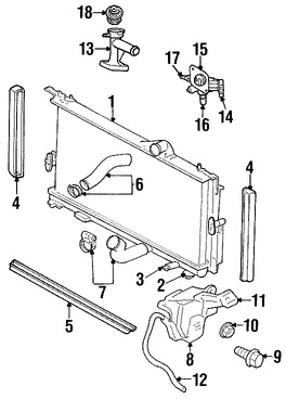 Foto de Empacadura Salida de Refrigerante Original para Dodge Neon Chrysler PT Cruiser Marca CHRYSLER Nmero de Parte 4792637AA