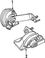 Foto de Claxon / Corneta / Bocina / Pito Original para Chrysler PT Cruiser 2001 2002 2003 2004 2005 Marca CHRYSLER Nmero de Parte 4671747AC