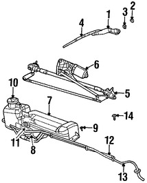 Foto de Depsito del lquido de limpia parabrisa Original para Chrysler PT Cruiser Marca CHRYSLER Nmero de Parte 5018059AB