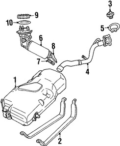 Foto de Sello del Tanque de Bomba de Combustible Original para Chrysler PT Cruiser 2001 2002 2003 2005 Marca CHRYSLER Nmero de Parte 4546692AB