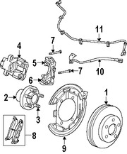 Foto de Grapa Antivibradora Disco de Freno Original para Chrysler Pacifica 2004 2005 2006 2007 2008 Marca CHRYSLER Nmero de Parte 5102476AA