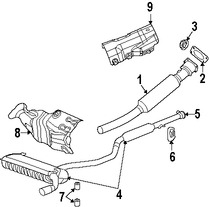 Foto de Silenciador Original para Chrysler Sebring Chrysler 200 Dodge Avenger Marca CHRYSLER Nmero de Parte 5171095AM