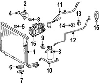 Foto de Conjunto de Mangueras Mltiple Aire Acondicionado Original para Chrysler Crossfire 2004 2005 2006 2007 2008 Marca CHRYSLER Nmero de Parte 5099060AA