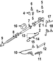 Foto de Eje de Columna de Direccin Original para Chrysler Crossfire 2004 2005 2006 2007 2008 Marca CHRYSLER Nmero de Parte 5099748AA