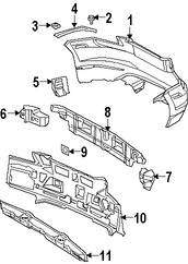 Foto de Perno de cubierta de parachoques Original para Chrysler Crossfire 2004 2005 2006 2007 2008 Marca CHRYSLER Nmero de Parte 5126198AA