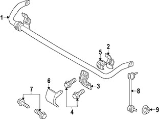 Foto de Barra Estabilizadora de Suspensin Original para Chrysler 300 2015 2016 2017 Marca CHRYSLER Nmero de Parte 68184220AB