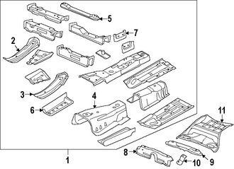 Foto de Bandeja de Piso Original para Chrysler 300 2014 Marca CHRYSLER Nmero de Parte 68043495AP