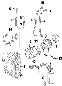 Foto de Adaptador de Carga de Lado de Presin Alta Original para Chrysler PT Cruiser 2007 2008 Marca CHRYSLER Nmero de Parte 5127429AB