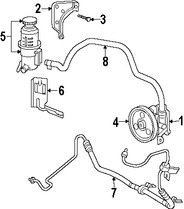 Foto de Manguera de Direccin Hidrulica Original para Chrysler PT Cruiser Marca CHRYSLER Nmero de Parte 5272867AF