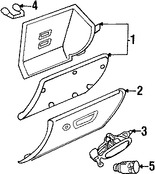 Foto de Guantera Original para Chrysler PT Cruiser 2005 2003 2004 Marca CHRYSLER Nmero de Parte RB331DVAD